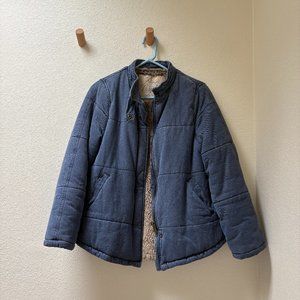 Free People Quilted Denim Jacket
